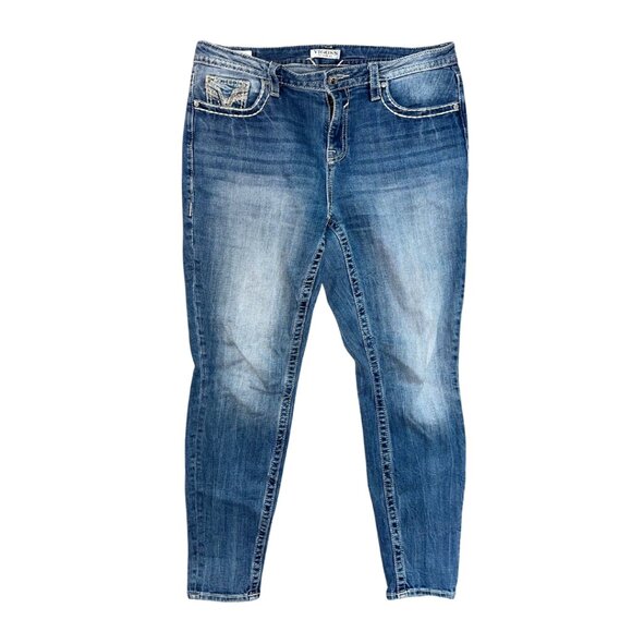 Vigoss Women's Skinny Jeans - Classic Blue - Picture 2 of 12